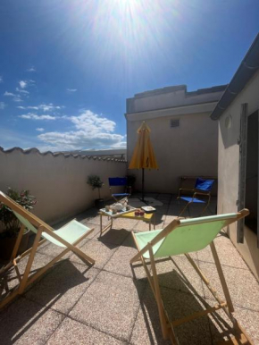 Appartement chaleureux-Terrasses rooftop-Rafraîchisseur-Parking-wifi